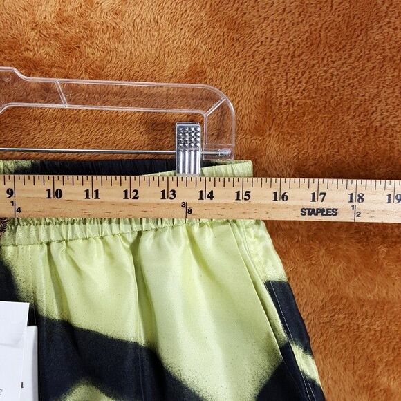 NANUSHKA Shorts Mens Medium Yellow Black Swirl Spray 100% Silk AMIL $495 - Picture 6 of 9